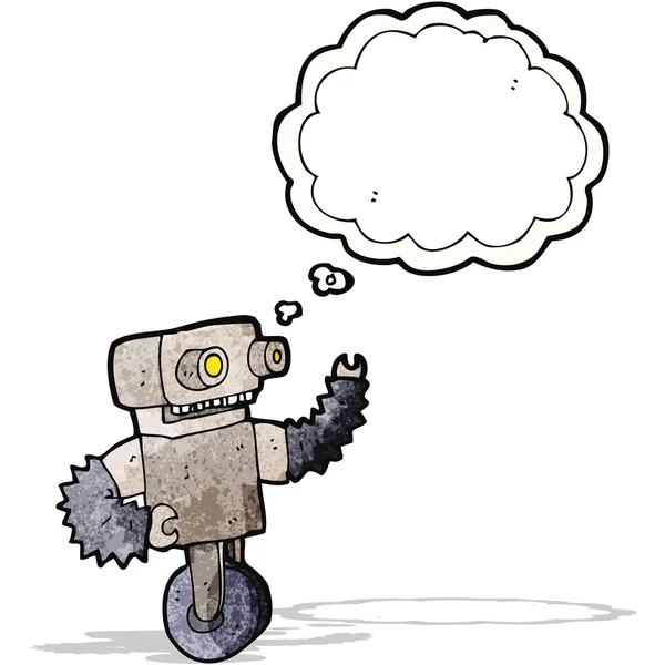 Cartoon old robot — Stock Vector