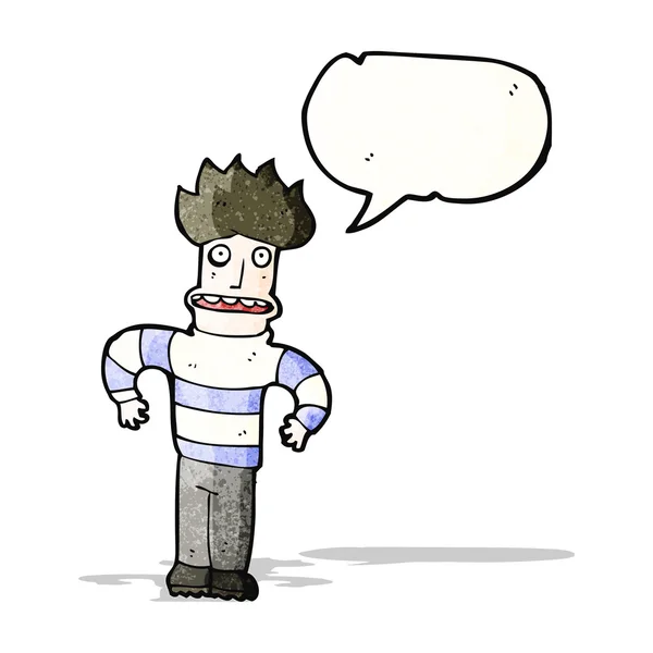 Stressé homme dessin animé — Image vectorielle