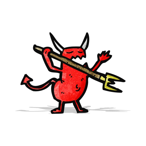 Dibujos animados pequeño diablo — Vector de stock