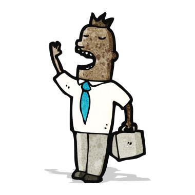 çizgi film işadamı onun iş yapmak