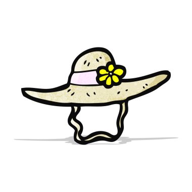 karikatür yaz şapka