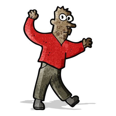 irkilmiş adam çizgi film