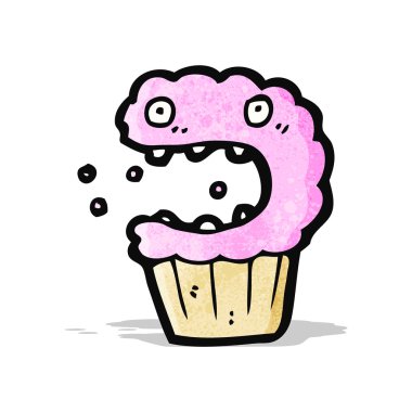 karikatür fincan kek