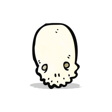 karikatür skull simgesi