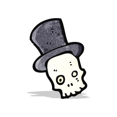 karikatür skull simgesi