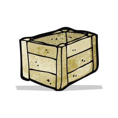 çizgi film ahşap sandık