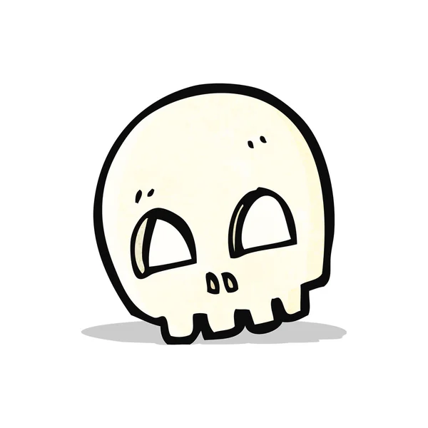Símbolo do crânio desenhos animados — Vetor de Stock