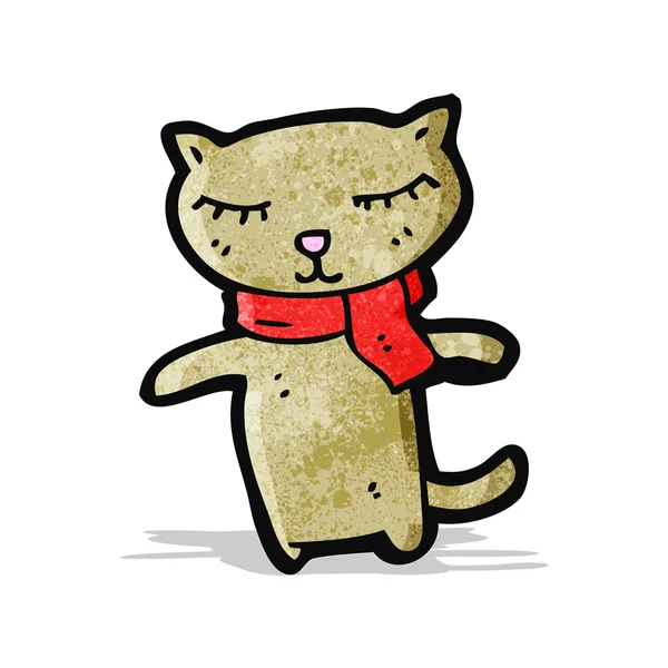 Carino gatto dei cartoni animati — Vettoriale Stock