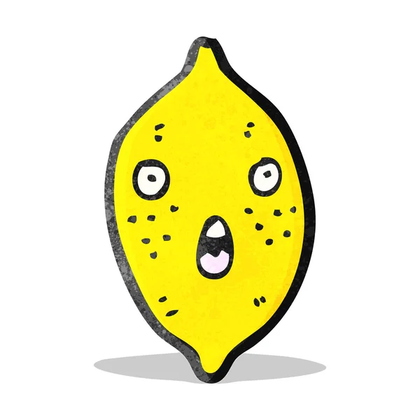 Mignon dessin animé citron — Image vectorielle