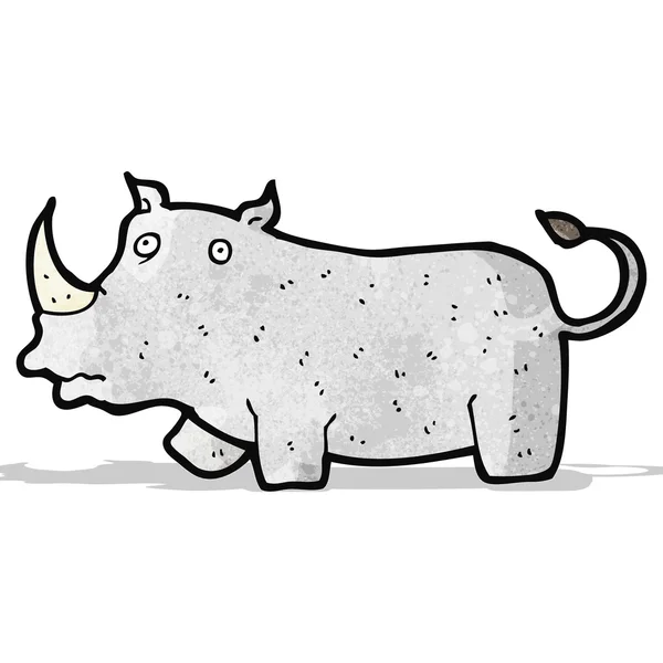 Rinoceronte de dibujos animados — Vector de stock