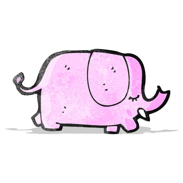 Cartoon rosa elefant — Stock vektor