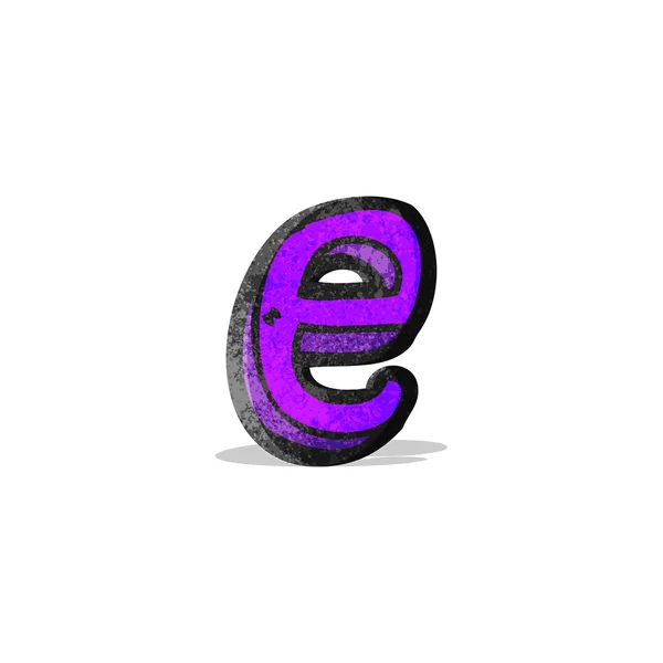 Cartoon letter e — Stock Vector