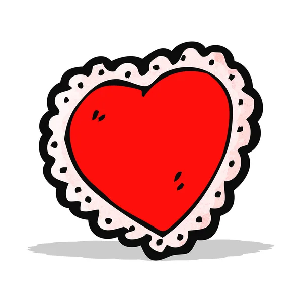 Dessin animé coeur symbole — Image vectorielle