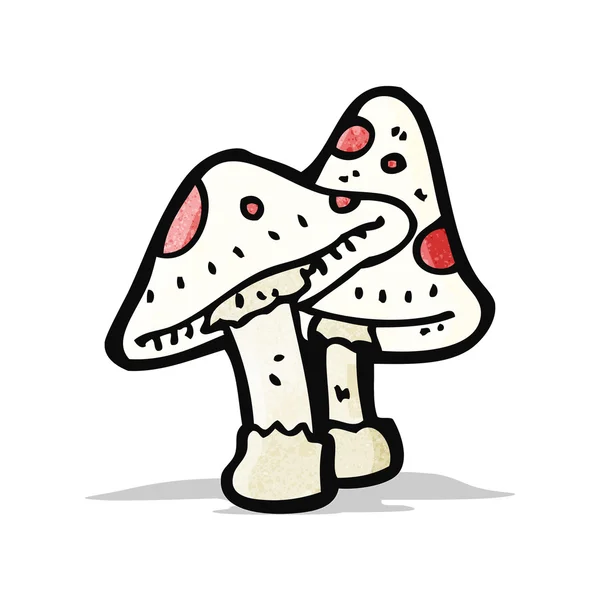 Cartoon toadstool — Stock Vector