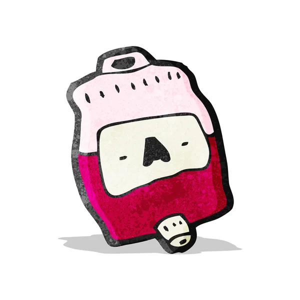 Bolsa de sangre de dibujos animados — Vector de stock