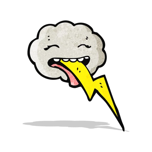 Carácter de la nube de dibujos animados — Vector de stock