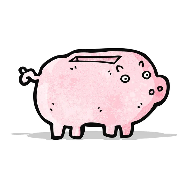 Cartoon piggy bank — Stock Vector