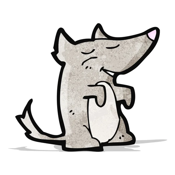 Pequeño lobo de dibujos animados — Archivo Imágenes Vectoriales