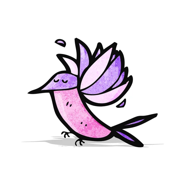 Colibrí de dibujos animados — Vector de stock