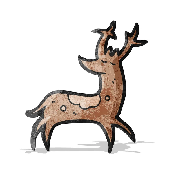 Tecknad hjort — Stock vektor
