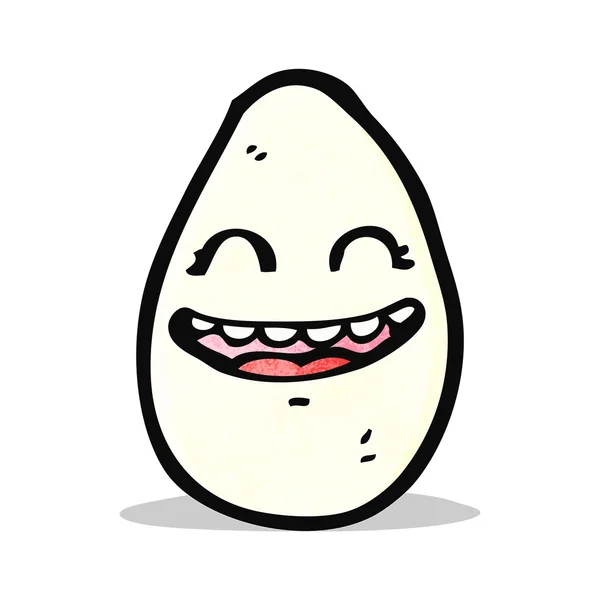 Cartone animato uovo felice — Vettoriale Stock