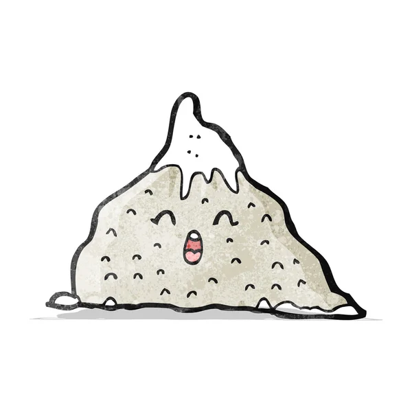 Cartone animato felice montagna — Vettoriale Stock