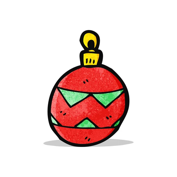 Dibujos animados navidad bauble — Vector de stock