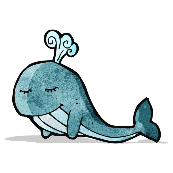 Baleine à dessin animé — Image vectorielle