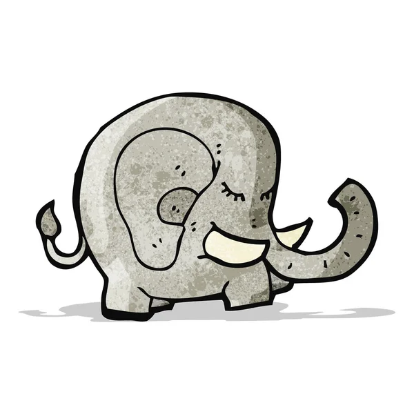 Éléphant de bande dessinée — Image vectorielle