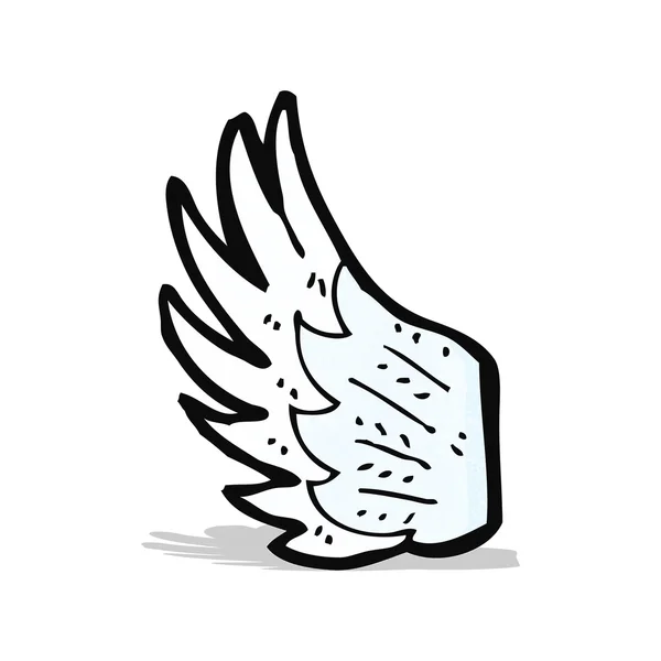 Cartoon angel wing — Stock Vector