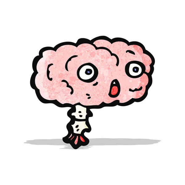 Cartoon brain — Stock Vector