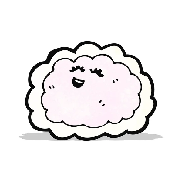 Dessin animé nuage heureux — Image vectorielle