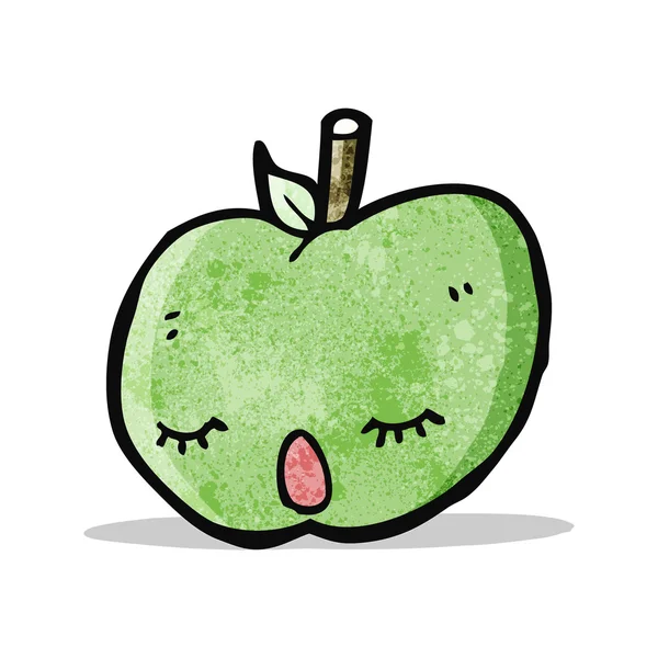 Bonita manzana de dibujos animados — Vector de stock