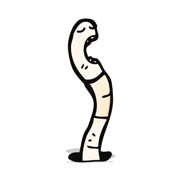 Cartoon worm — Stockvector