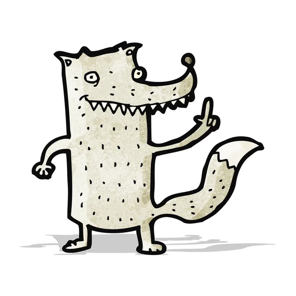 Grappige cartoon wolf — Stockvector