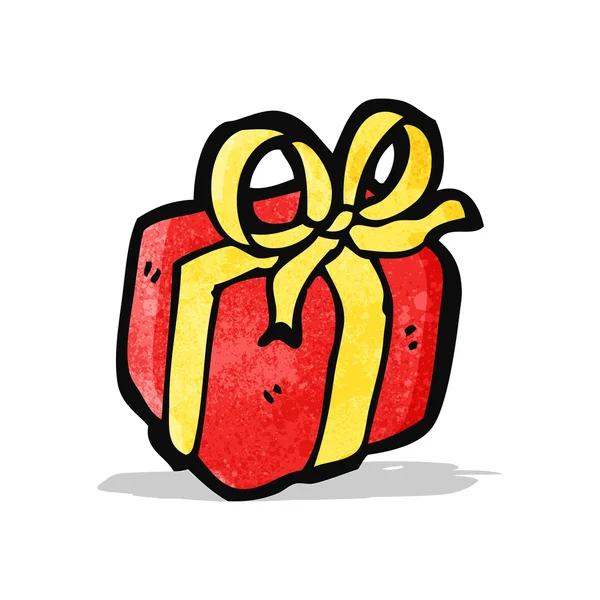 Regalo de Navidad de dibujos animados — Vector de stock