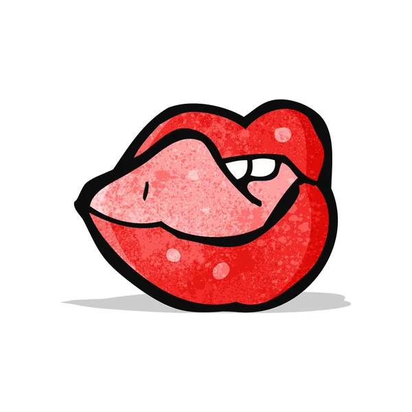 Sexy labios de dibujos animados — Archivo Imágenes Vectoriales