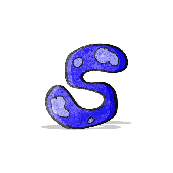 Barns teckning av bokstaven s — Stock vektor