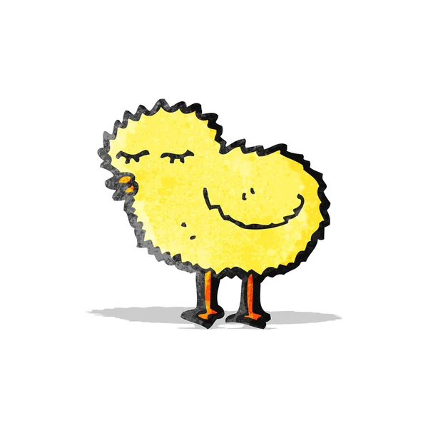 Cartoon pluizig chick — Stockvector