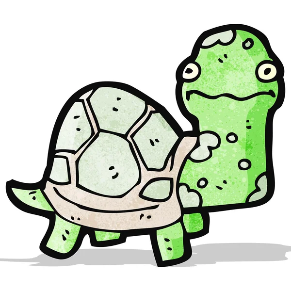 Tortuga de dibujos animados — Vector de stock