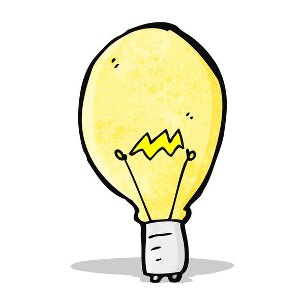 Elektriskt ljus lampa idé symbol — Stock vektor