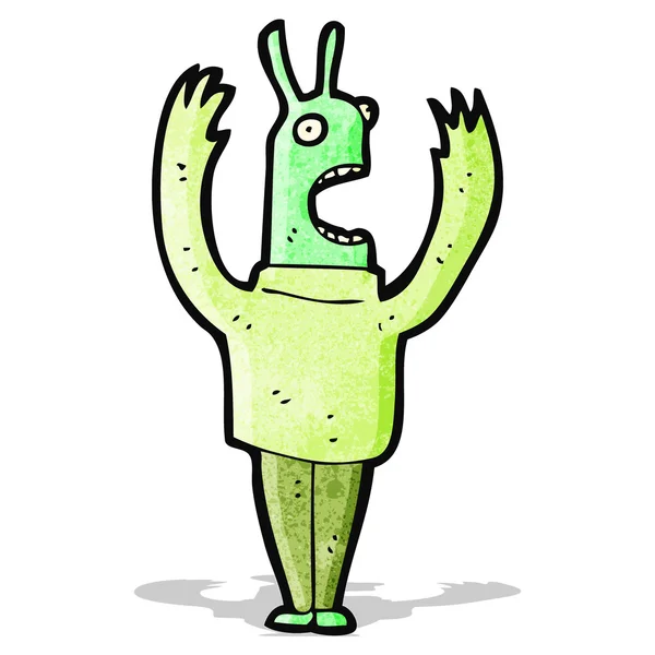 Cartoon-Alien — Stockvektor