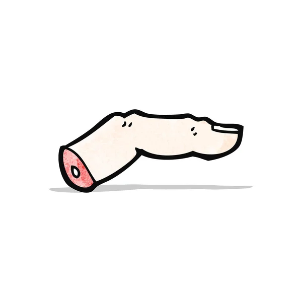 Cartoon finger — Stock Vector