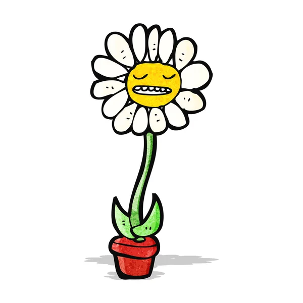 Fleur personnage de dessin animé — Image vectorielle