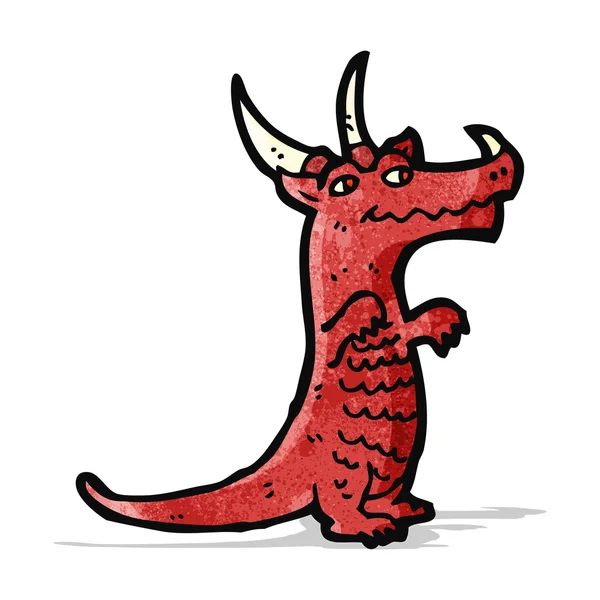 Cartoon weinig dragon — Stockvector