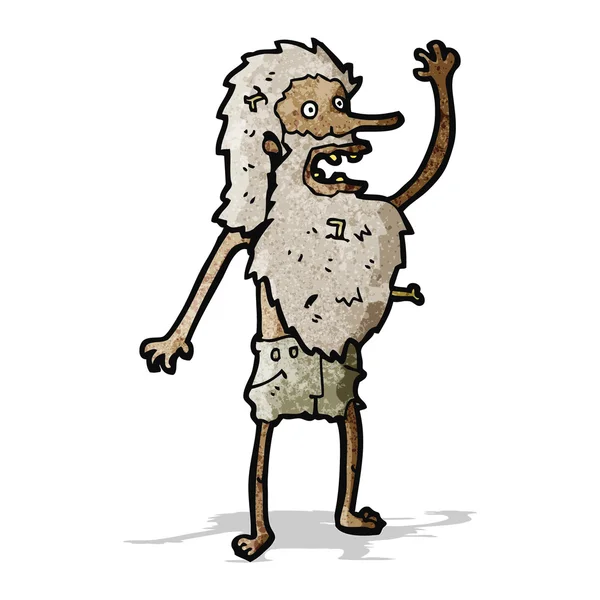 Hombre naufragado de dibujos animados — Vector de stock