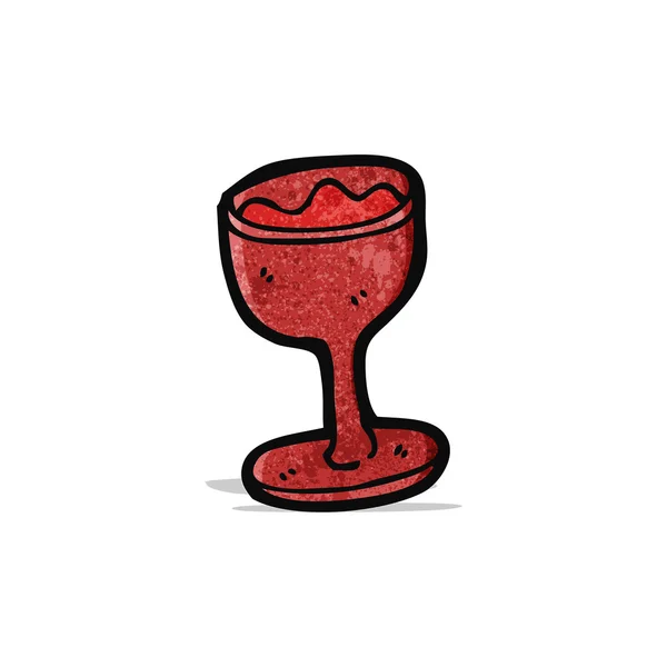Copa de vino de dibujos animados — Archivo Imágenes Vectoriales