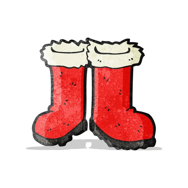 Santa claus boots cartoon — Stock Vector © lineartestpilot 14926875