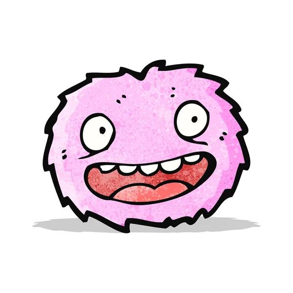 少しピンク furball モンスター — ストックベクタ