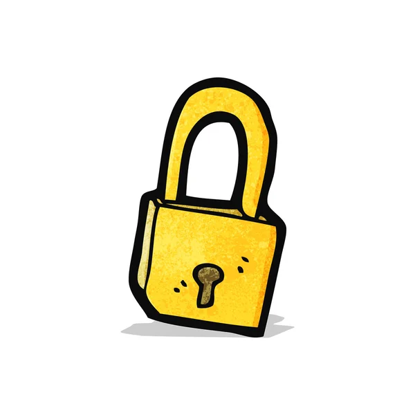 Cartoon padlock — Stock Vector